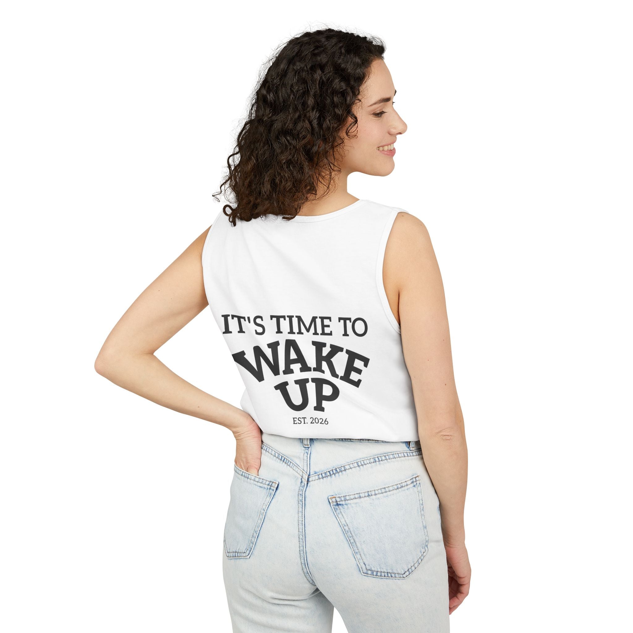 Wake Up Tank Top — Casual Graphic Tank