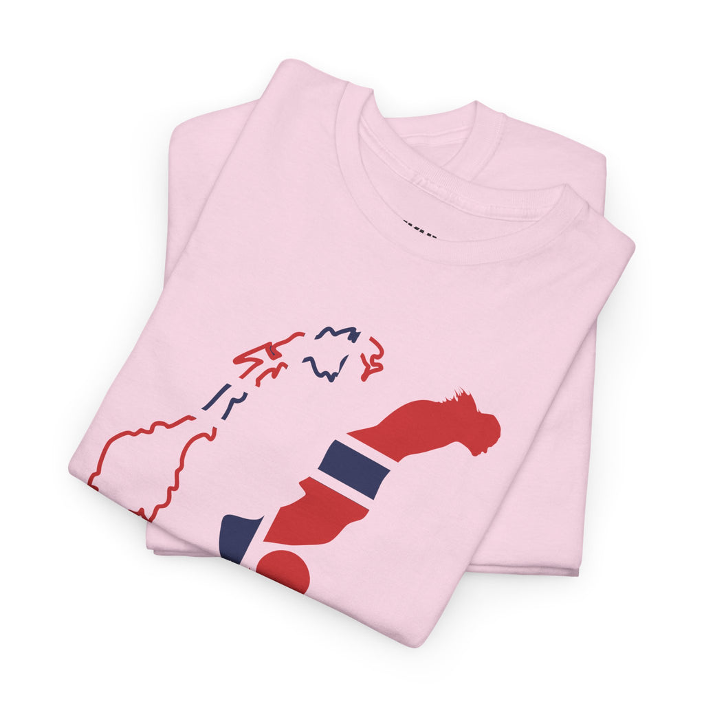 Haaland Norway Map Flag T‑Shirt — Scandinavian Pride Tee with Number 9